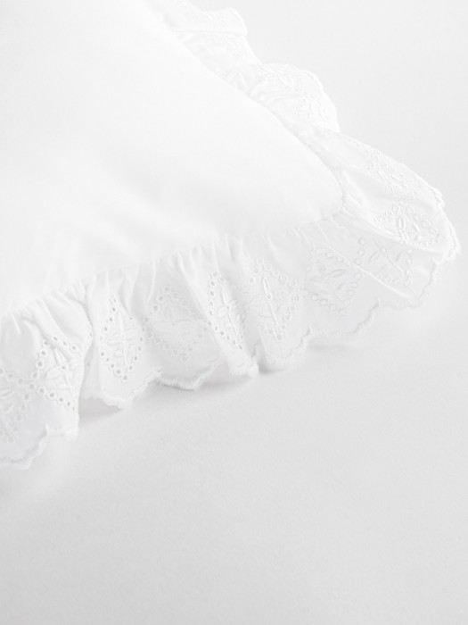 Ensemble de draps en percale brodés