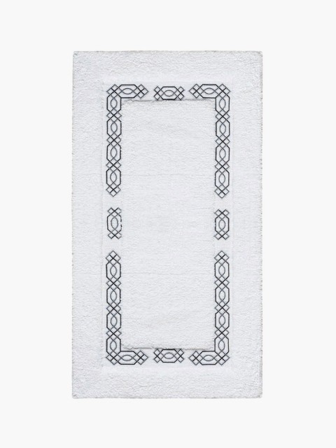 Alfombra bano blanca