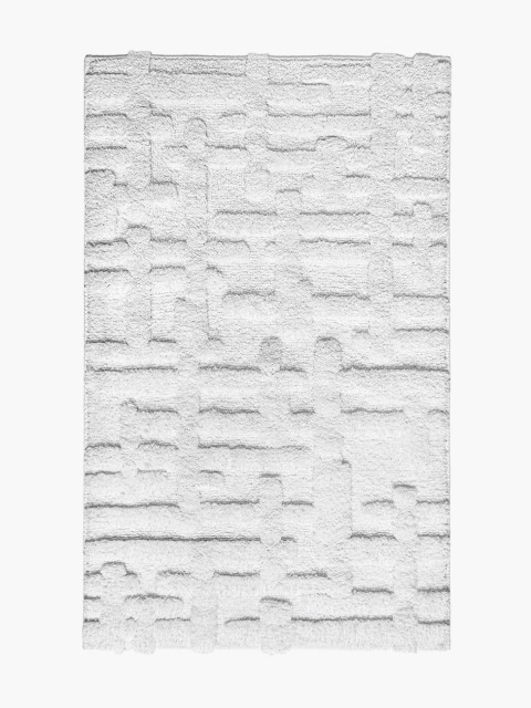 Bath rug white