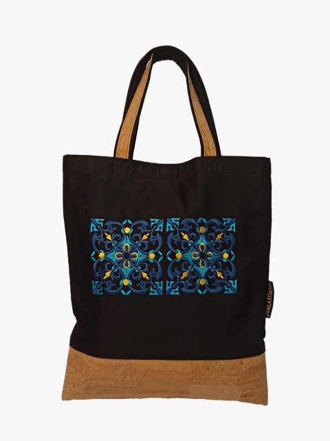 Bolsa Preta em Algodão e...