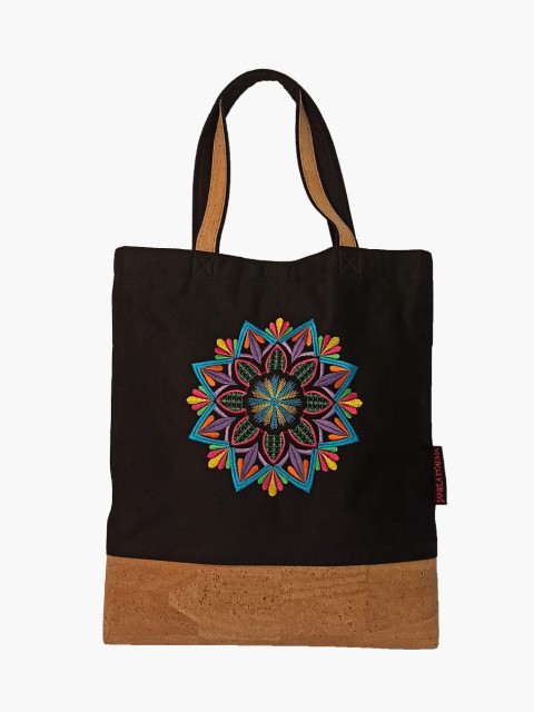 Bolsa Preta em Algodão e...