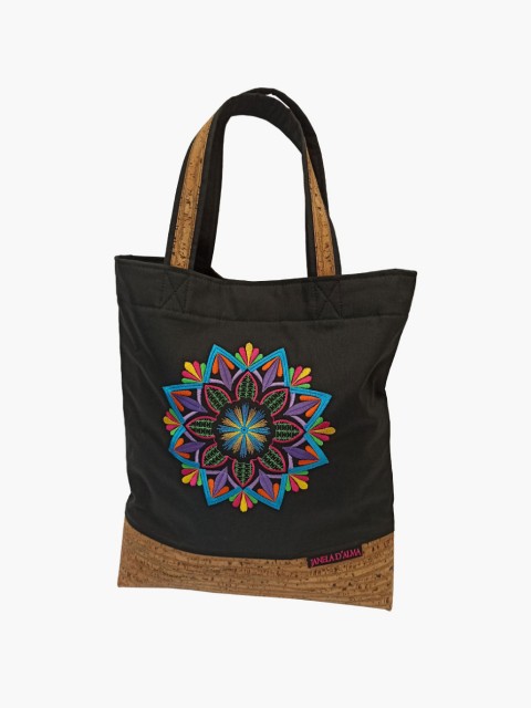 Bolsa Preta em Algodão e...