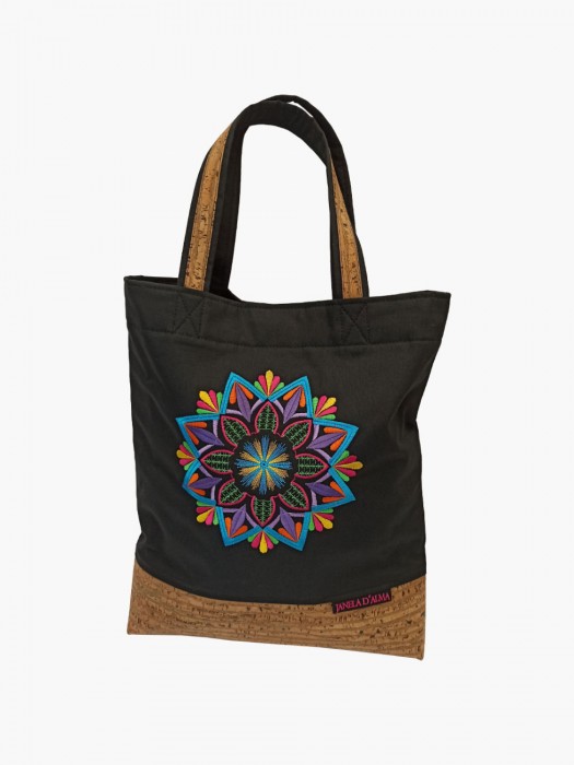 Sac en Coton Noir Zèbre