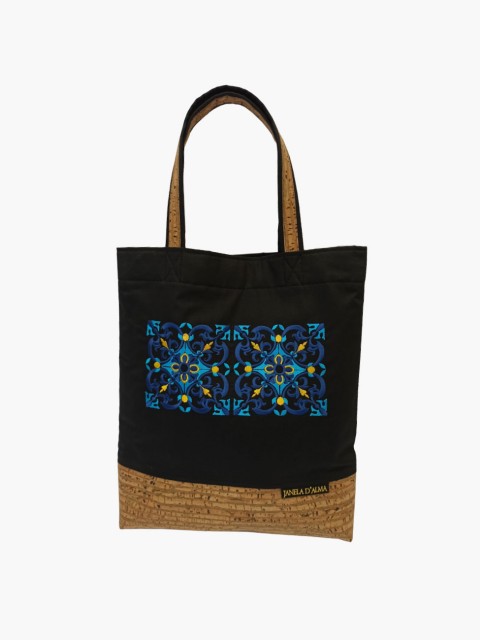 Sac en Coton Noir Zèbre