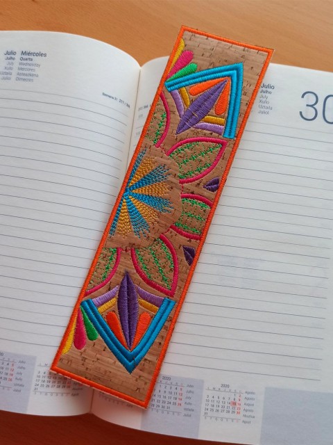 Marcapáginas de corcho Mandala
