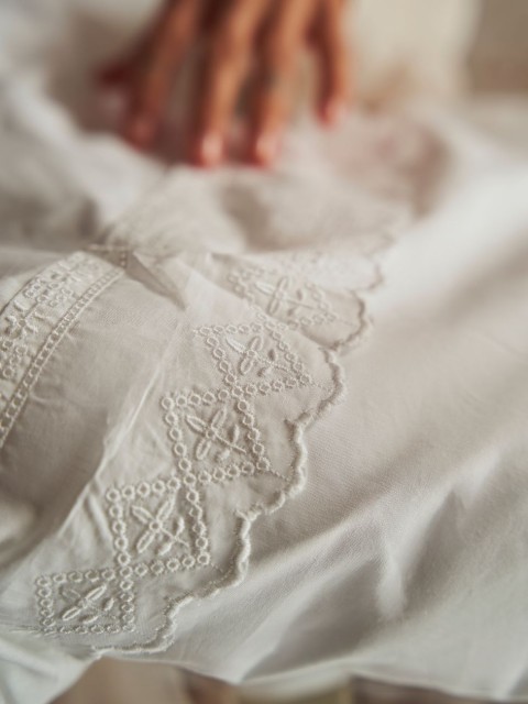 Housse de couette brodée...