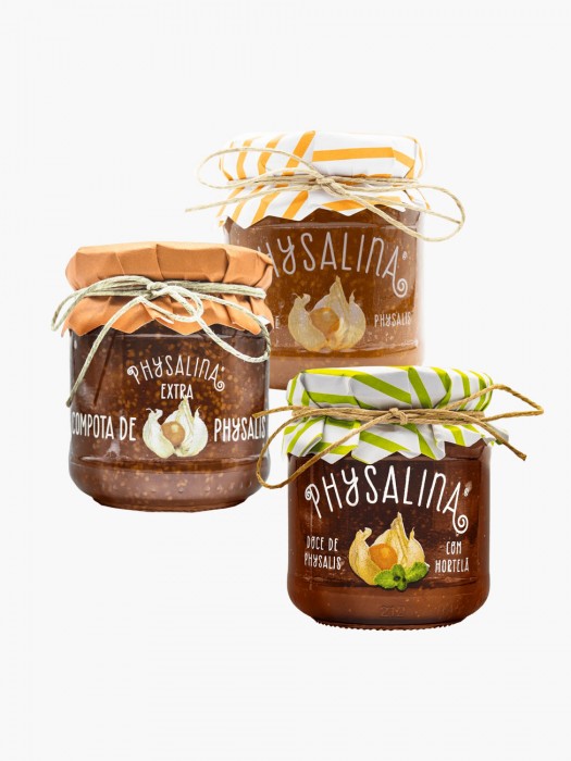 Pack 3 Compotas Physalis/Toranja/Hortelã