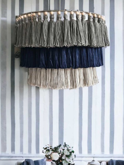 Lustre de Plafond Bleu Foncé