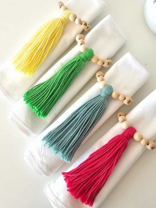 Lot de 4 Anneaux de Serviette