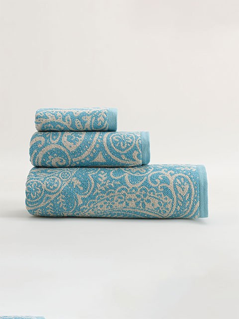 Lot de 3 Serviettes Bleu