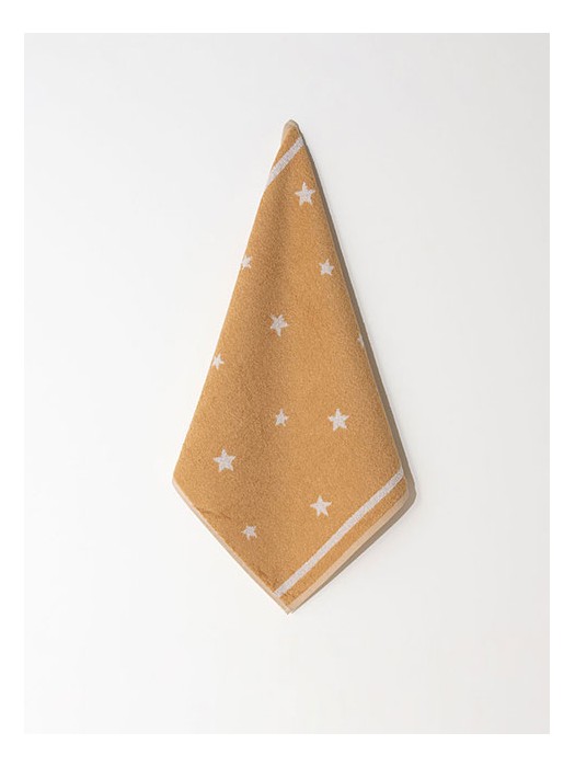 Lot de 4 Serviettes d'Éponge Jaune