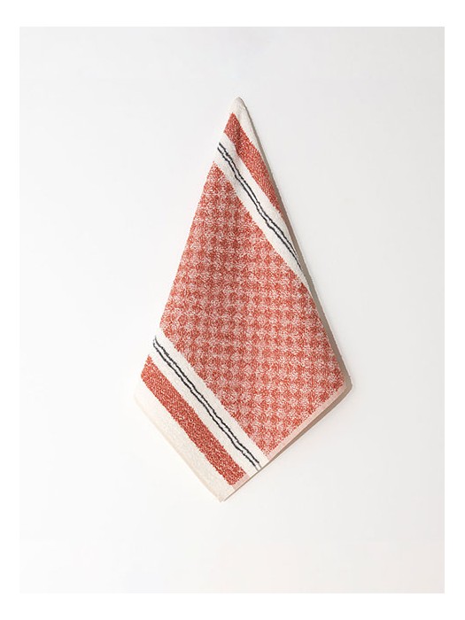 Lot de 4 Serviettes d'Éponge Brique