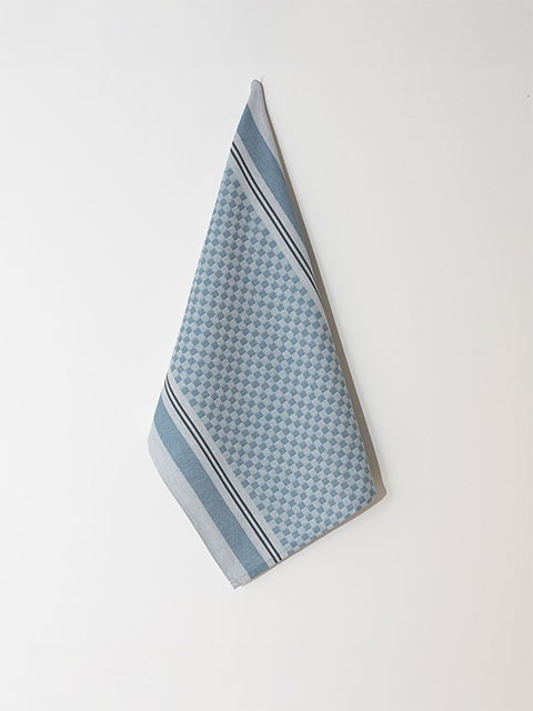 Set of 4 Tea Towels Blue