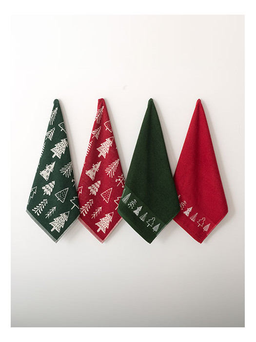 Lot de 4 Torchons 50x50 cm