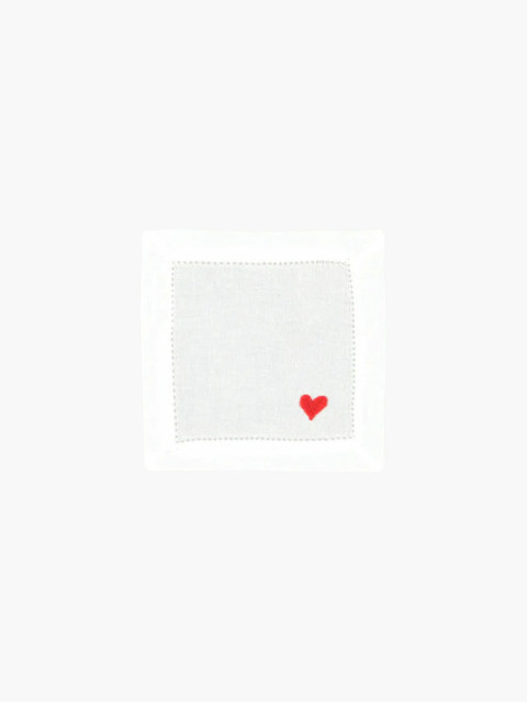 Red Heart Cocktail Napkin